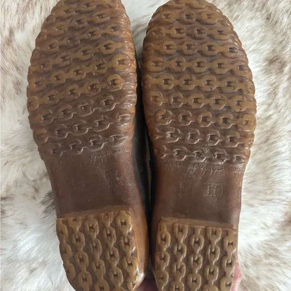 L.L. Bean Maine Hunting Tan and Brown Duck Shoes - Picture 6 of 11